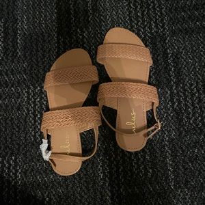 Lulus Brand Tan Sandals 7.5, Never worn.